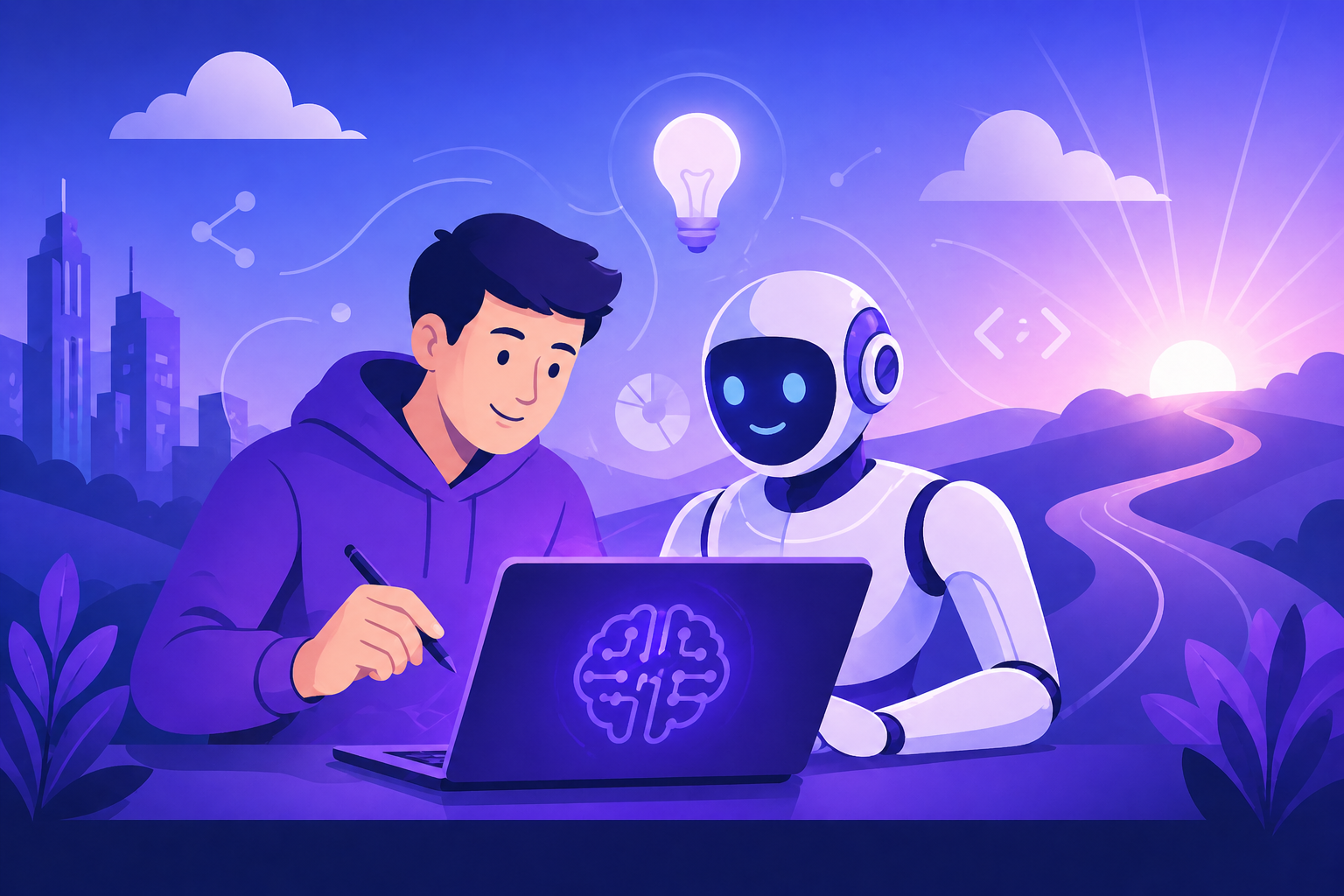 Futuro de los desarrolladores trabajando con inteligencia artificial